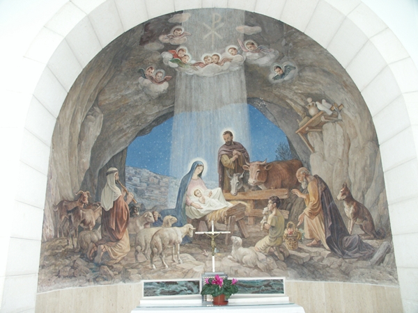 牧羊人聖堂內之聖誕壁畫